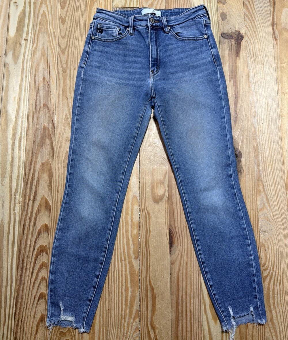 KanCan Jeans Women 7/28 Blue Mid Rise Skinny Medium Wash Stretch